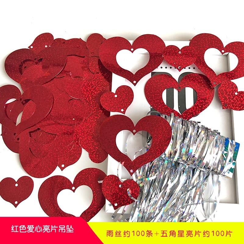 SET DÂY VÀ TIM TRANG TRÍ BUỘC ĐUÔI BÓNG