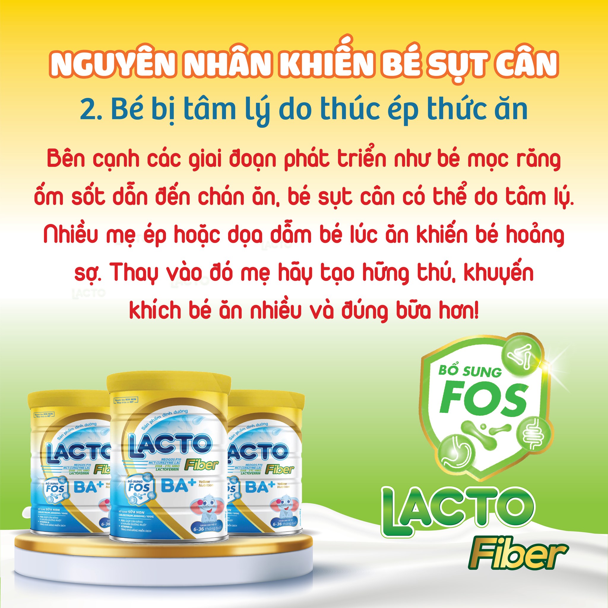 Sữa Mát Lacto Fiber BA+ ( 6-36 tháng) Hỗ trợ tiêu hóa, hấp thụ