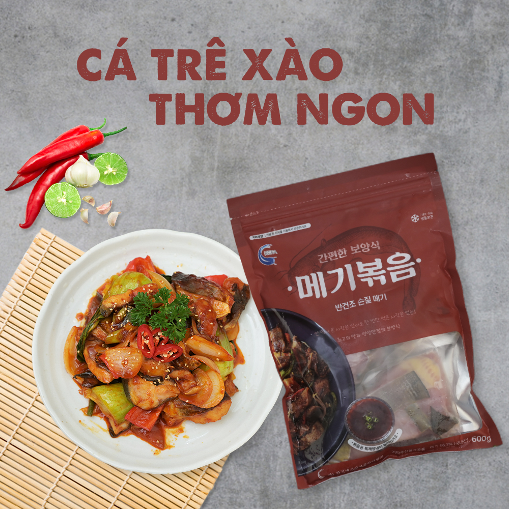 Cá trê xào chế biến sẵn Jungin