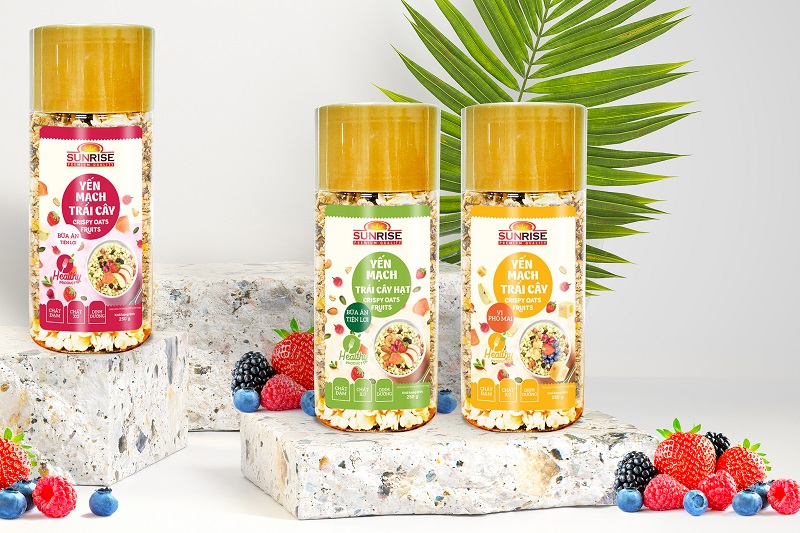 Yến mạch trái cây Sunrise ăn kiêng giảm cân hũ 250g
