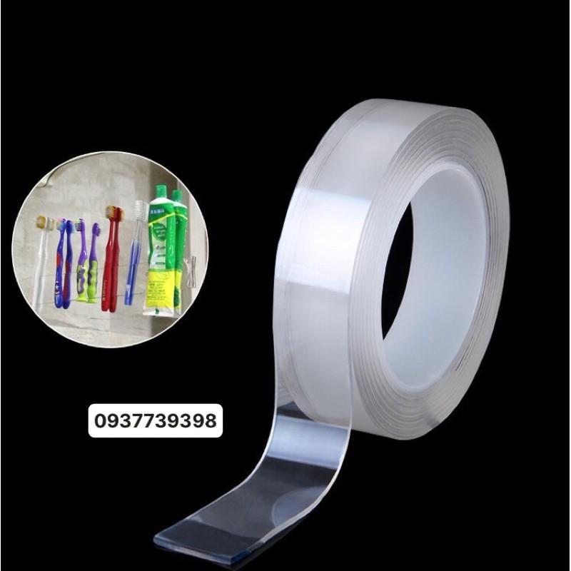 Băng keo siêu dính ma thuật 2 mặt trong suốt - Dán trên mọi bề mặt, mọi chất liệu