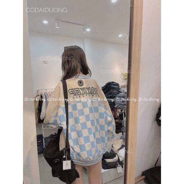 áo bomber chữ U - Đen,freesize dưới 65kg