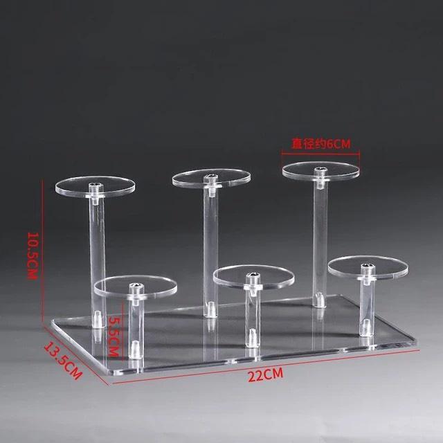 10 màu sắc,nhiều kích thước, Kệ/giá đỡ Mica trưng bày sản phẩm, nước hoa, son, mô hình quà tặng