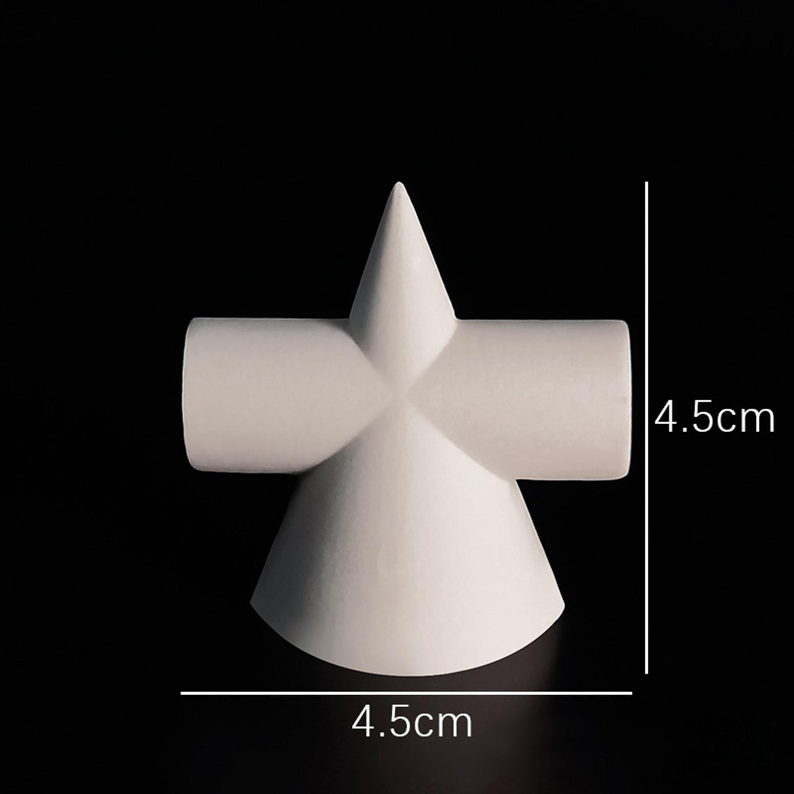 10 Count Mini Resin Sketch Geometry  Sculpture for Ornaments Art Craft