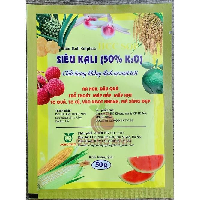 Siêu Kali siêu ra hoa, đậu quả, múp bắp, mẩy hạt, to quả, vào ngọt nhanh, mã sáng đẹp - gói 50Gr