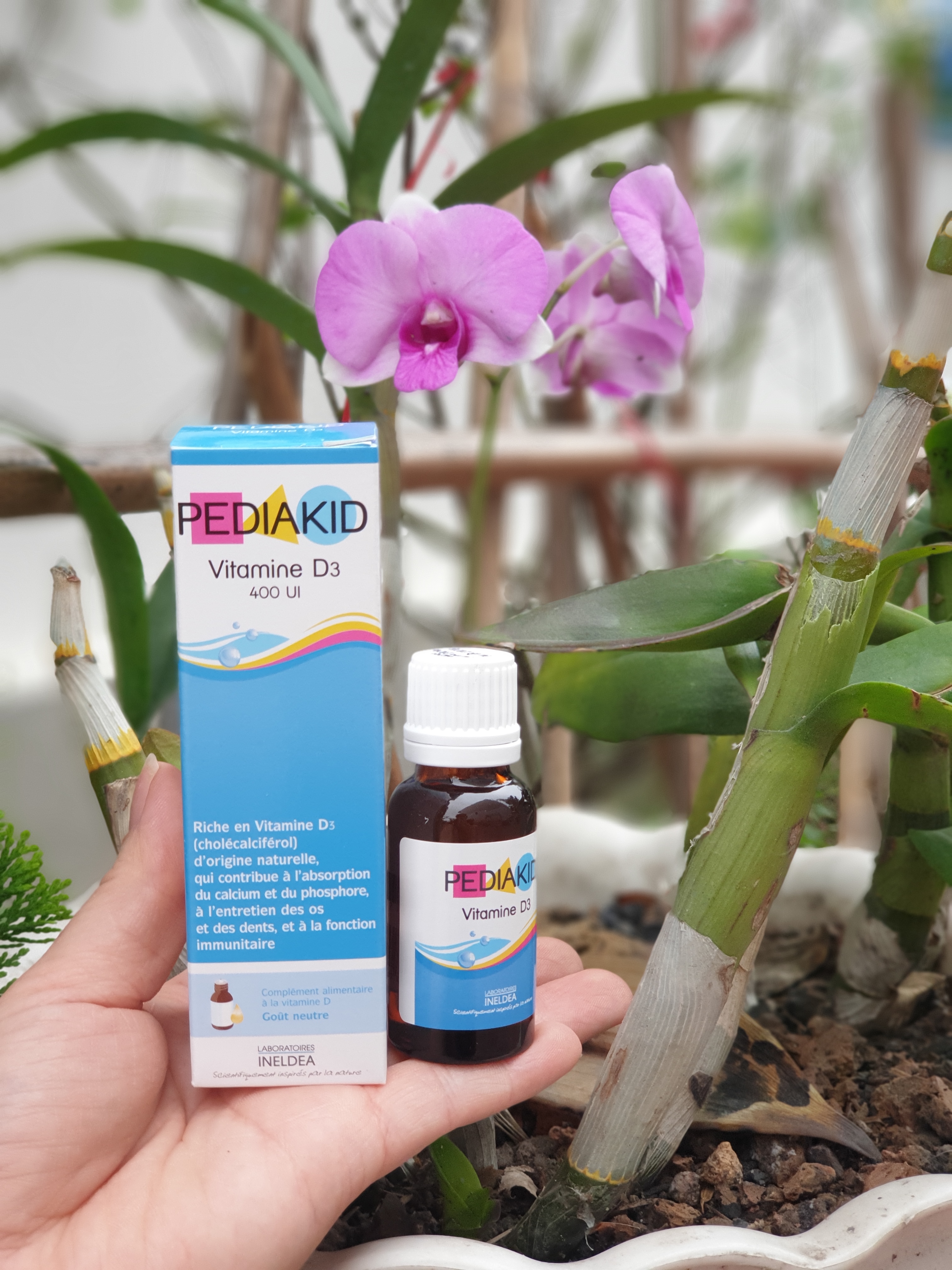 Vitamin D3 Thuần Pediakid Cho Trẻ Sơ Sinh Giúp Bé Ngủ Ngon, Tăng Hấp Thu Canxi, Ngừa Còi Xương (Hộp 20ml)