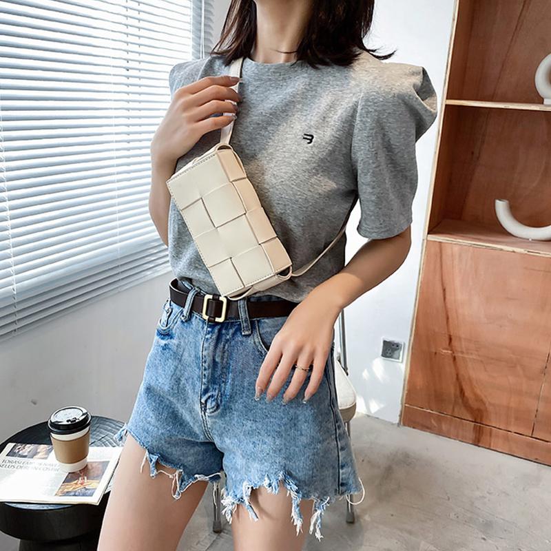 Thời Trang Mới Vintage Vuông Kiwi Xanh Lá Sát Nách Túi Da PU Cao Cấp Nữ Túi Xách Du Lịch Đeo Vai Túi