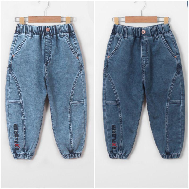 Quần jeans cao cấp size đại cho bé, vải dày mềm co dãn mạnh