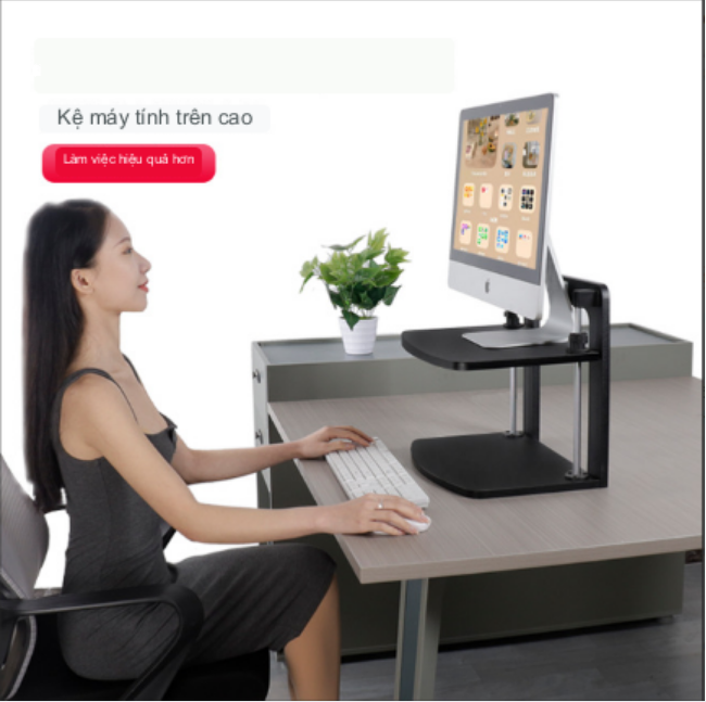 Bàn Kê Màn Hình Máy Tính Laptop Nâng Hạ Chiều Cao Booster Space Desk