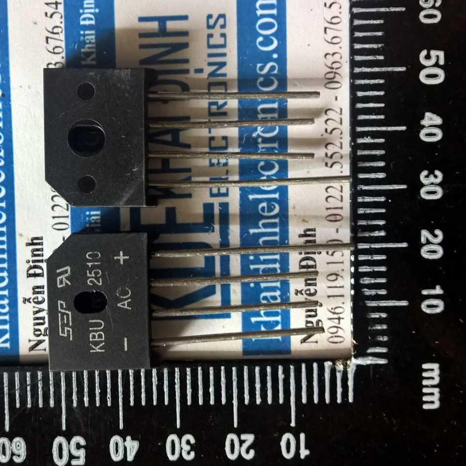 3 con CẦU DIODE KBU2510 25A 1000V SEP 4, loại đứng kde1471