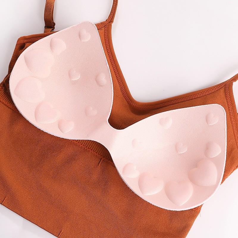 Áo ngực nữ đẹp ️️Áo bra gym yoga bra thể thao dáng crotop - Áo bra gân đệm bàn tay nâng ngực
