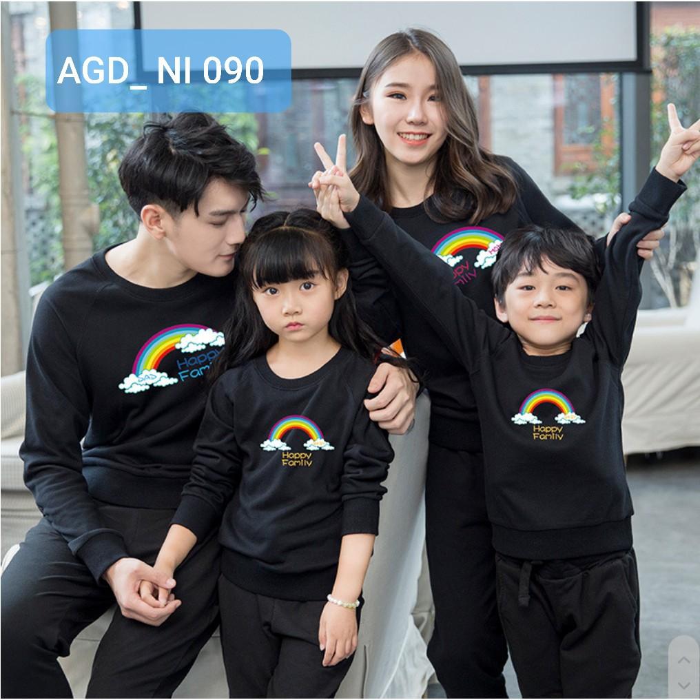 Áo nỉ mẫu cầu vòng - MÃ AGD090