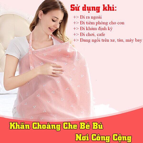 Áo / Khăn choàng che cho con bú nơi đông người ( mẫu mới )