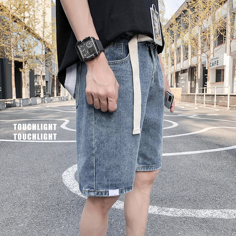 Quần đùi nam quần short ngắn chất liệu jeans phong cách đường phố Hàn Quốc – SMQSJ.01