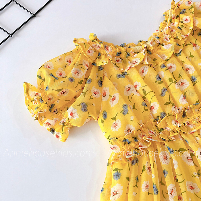 Váy bé gái mùa hè chun eo dễ thương DA220