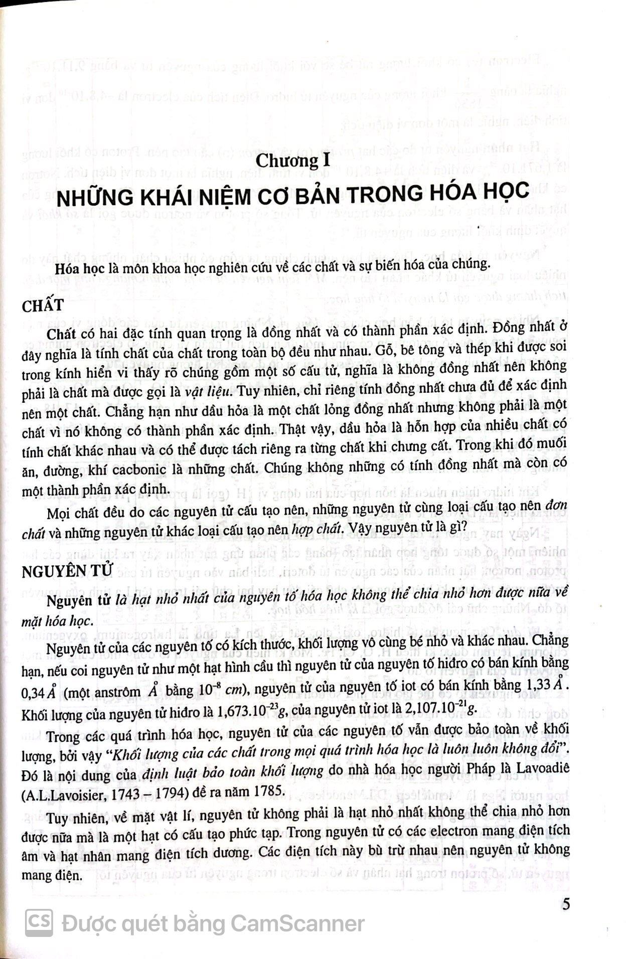 Hóa Học Vô Cơ Cơ Bản Tập 1 - Lí Thuyết Đại cương Về Hóa học