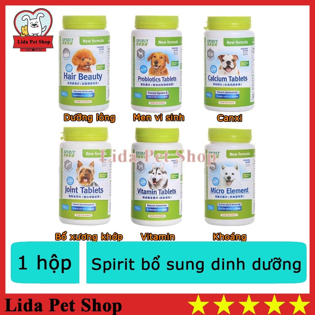 SPIRIT bổ sung dinh dưỡng Canxi/Khoáng/đẹp lông da/Vitamin/Bổ xương khớp/Men tiêu hóa