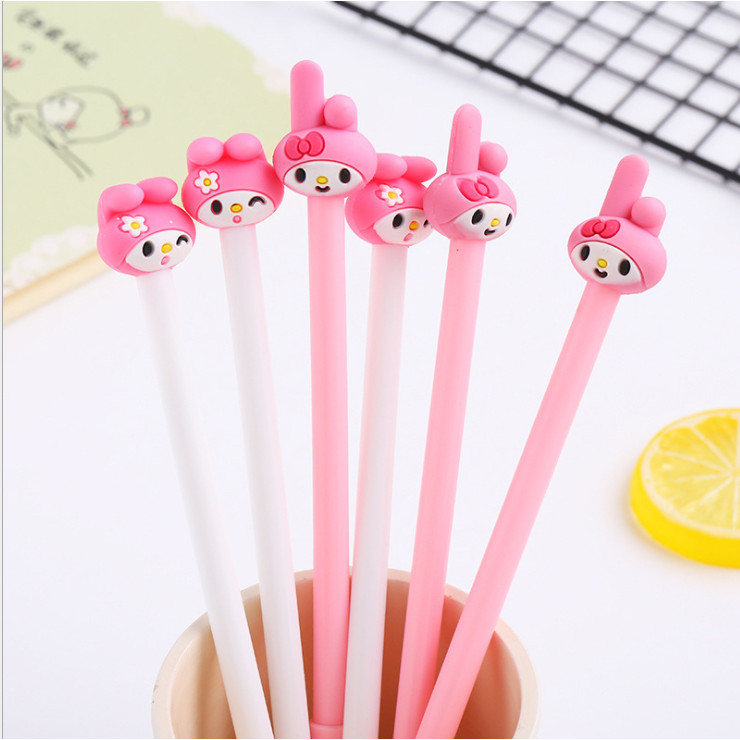 Bút bi nước hoạt hình giao ngẫu nhiên BB17 Thỏ mũ hoa