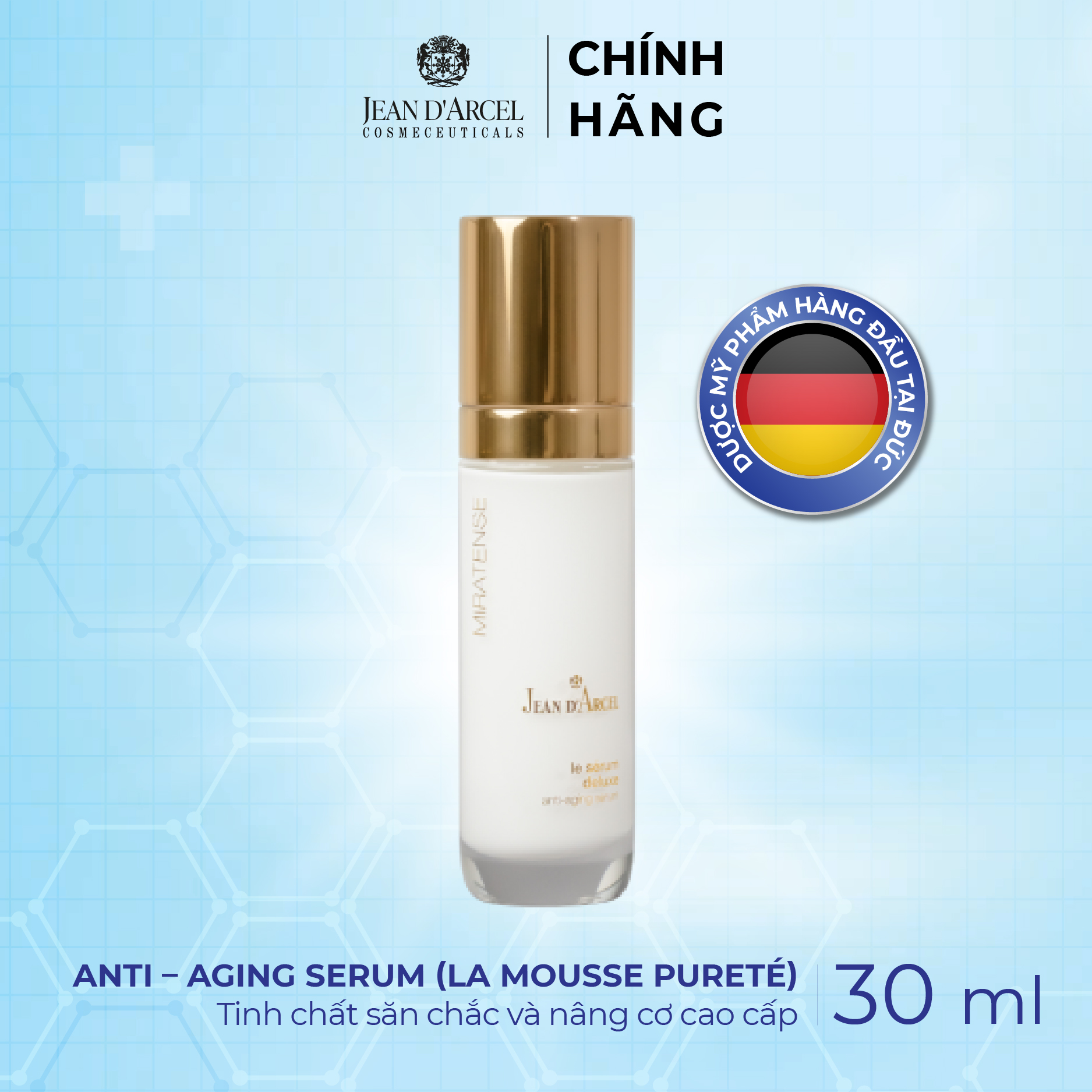 J151 Tinh chất săn chắc và nâng cơ cao cấp - Anti - aging Serum (La Mousse Pureté) Jean d'Arcel