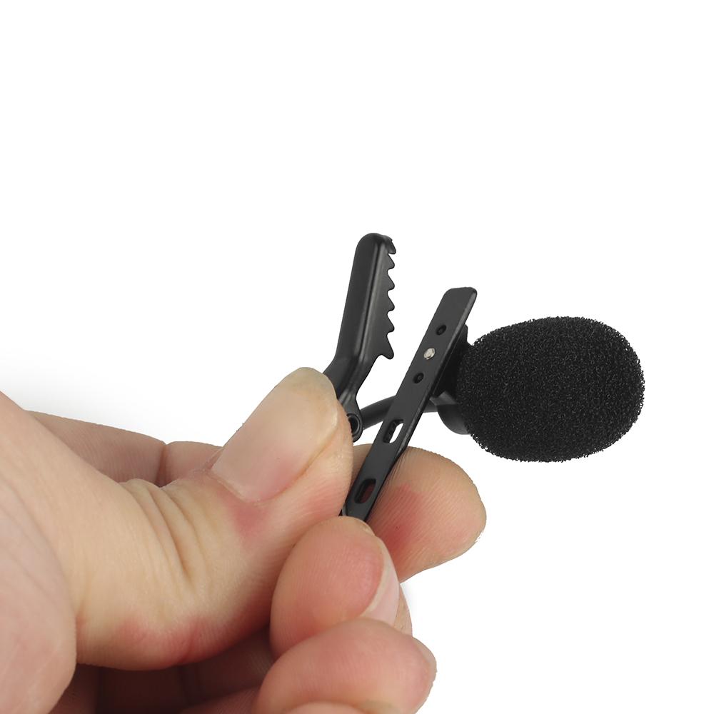Micrô Lavalier ngưng tụ điện âm đa hướng với cáp 3,5 mm TRRS 6m - 6m
