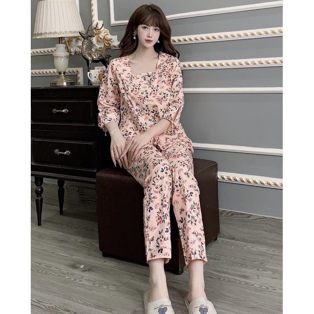 Đồ bộ mặc nhà chất kate hàn