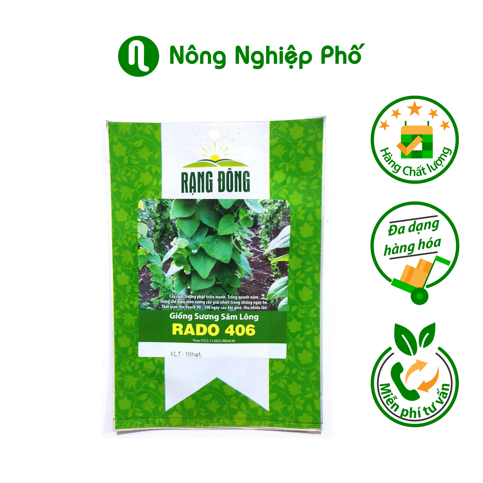 Hạt giống sương sâm lông RADO 406 Rạng Đông