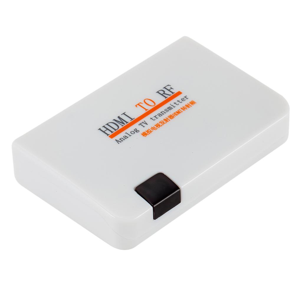 HDMI To RF Coaxial Converter Box With Remote Control White UK