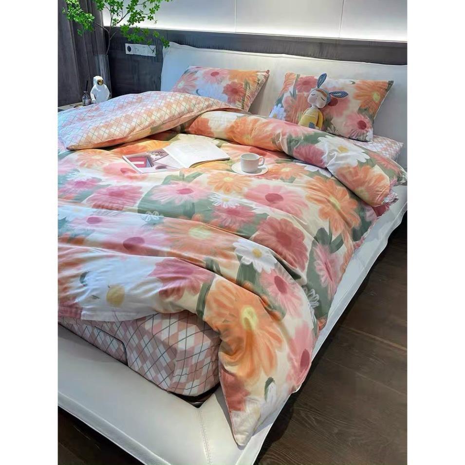 Bộ chăn ga gối Cotton Living 100% đủ size giường nệm 1m2 đến 2m*2m2