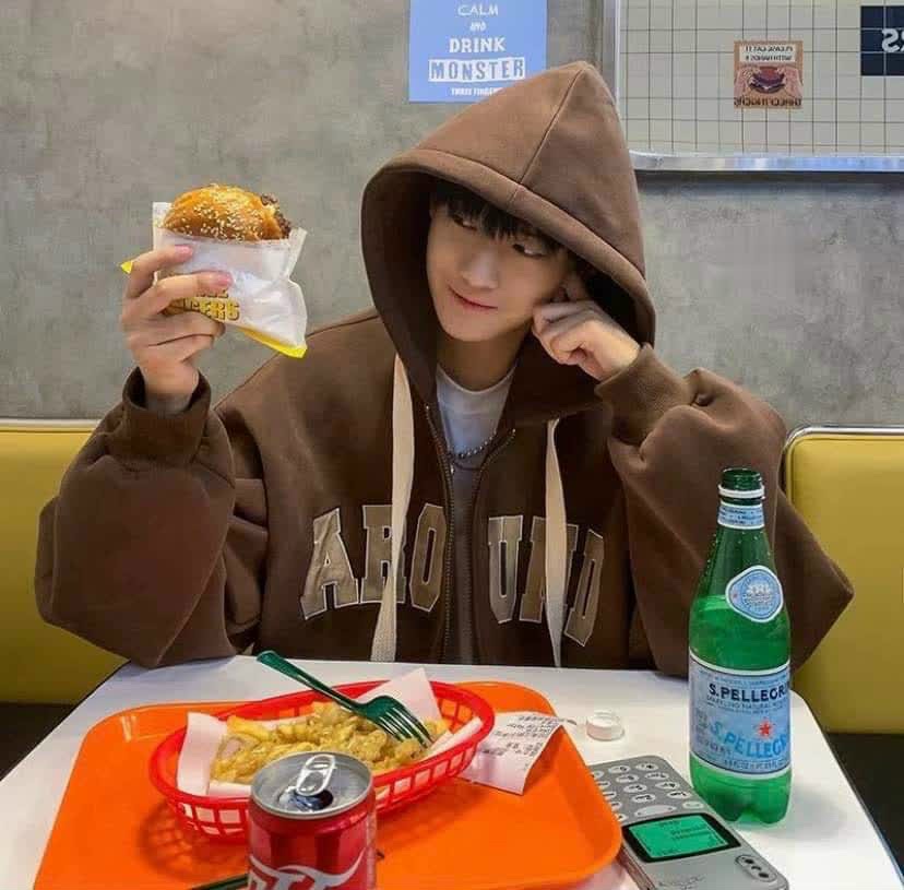 Áo khoác nam form rộng tay phồng nón 2 lớp dày dặn full zip cực đẹp in chữ AROUND
