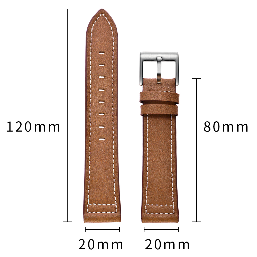 Dây Da Classic 2 Size 20mm cho Galaxy Watch 3 41mm, Galaxy Watch Active 2, Galaxy Watch 42