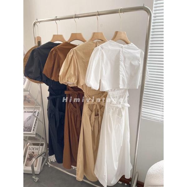 Váy hở lưng có dây thắt