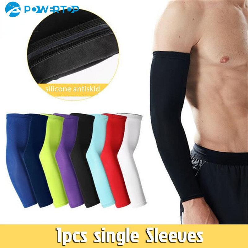 1PCS thể thao nén tay áo bóng rổ bóng rổ bóng rổ ấm áp hơn mùa hè chạy UV bảo vệ bóng chuyền bóng chuyền bóng chuyền Color: Dark blue Size: M