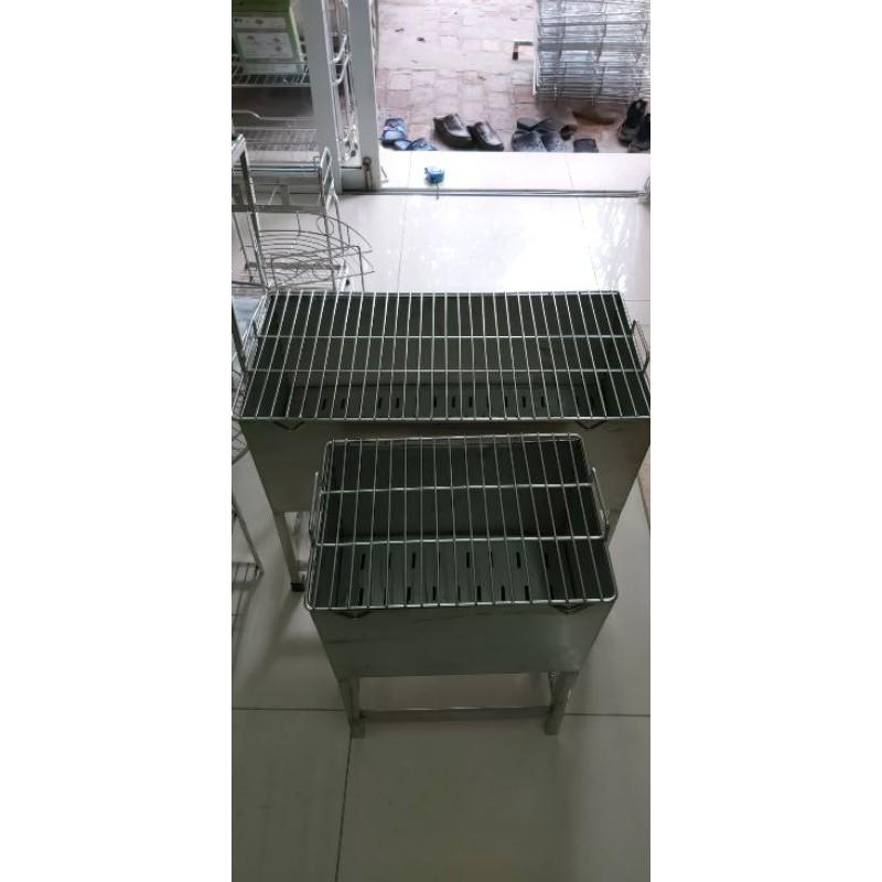Vỉ nướng inox có quai cầm inox hàng dày kích thước 36x26cm