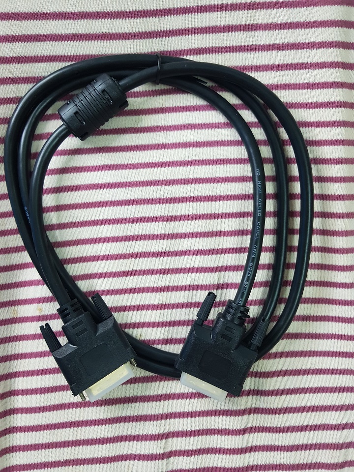 Cáp 2 đầu DVI dài 1 MÉT RƯỠI - Cáp DVI to DVI - Hàng chính hãng