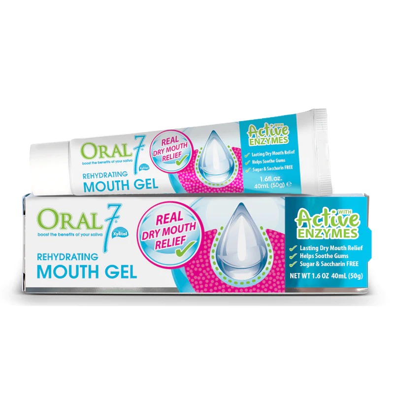 Gel tạo nước bọt nhân tạo chuyên dùng cho người khô miệng, rát lưỡi, viêm lợi Oral7 Moisturising Gel 40ml (Date 9/2024)