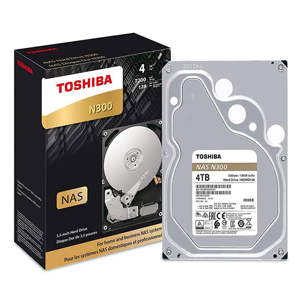 Combo ổ cứng mạng Nas Terra Master F5-221 5 khay + ổ cứng Nas Toshiba HDD N300 4TB - hàng chính hãng