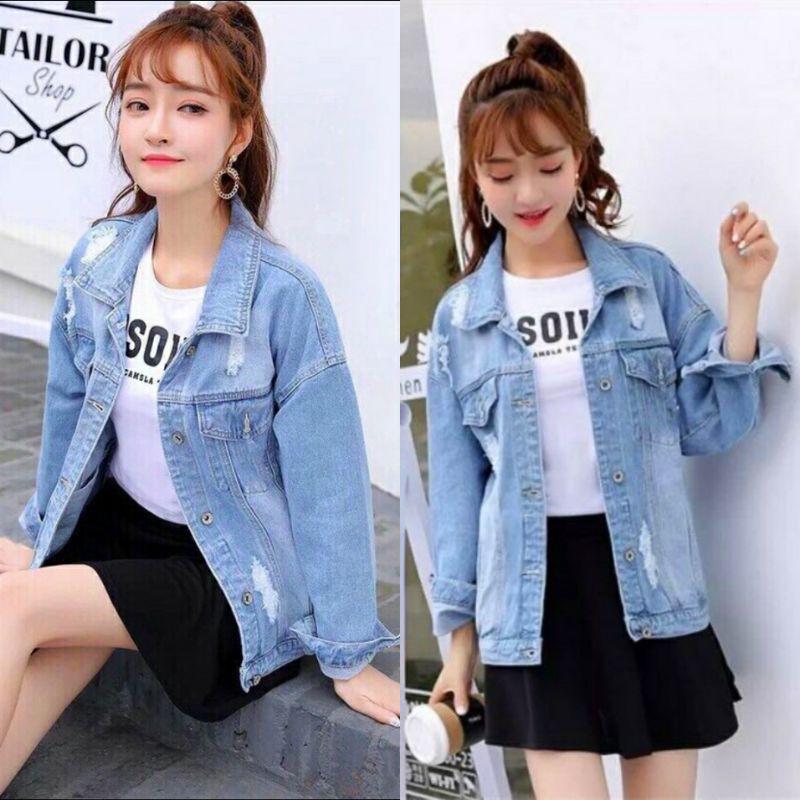 Áo Khoác Jeans Nữ Dáng Ôm Siêu Đẹp