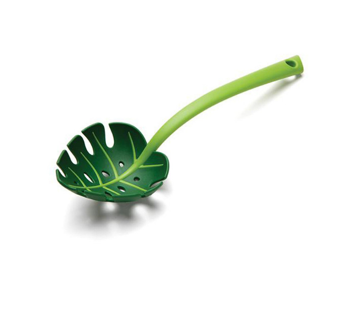 Muôi, vá vớt thức ăn hình chiếc lá xanh