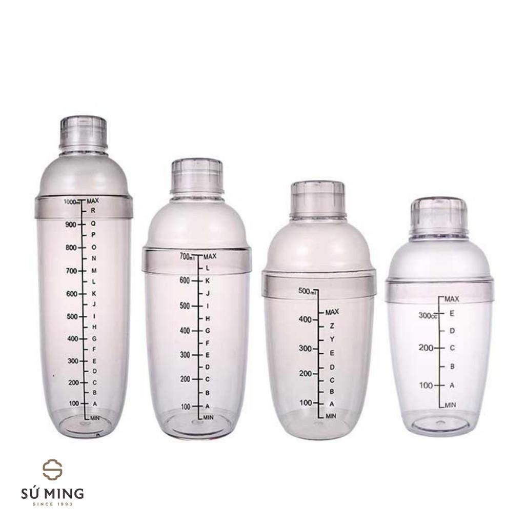 Hình ảnh Bình Lắc Shaker Nhựa dụng cụ pha chế chuyên nghiệp, 350ml, 500ml, 700ml, 1000ml, giao hàng nhanh