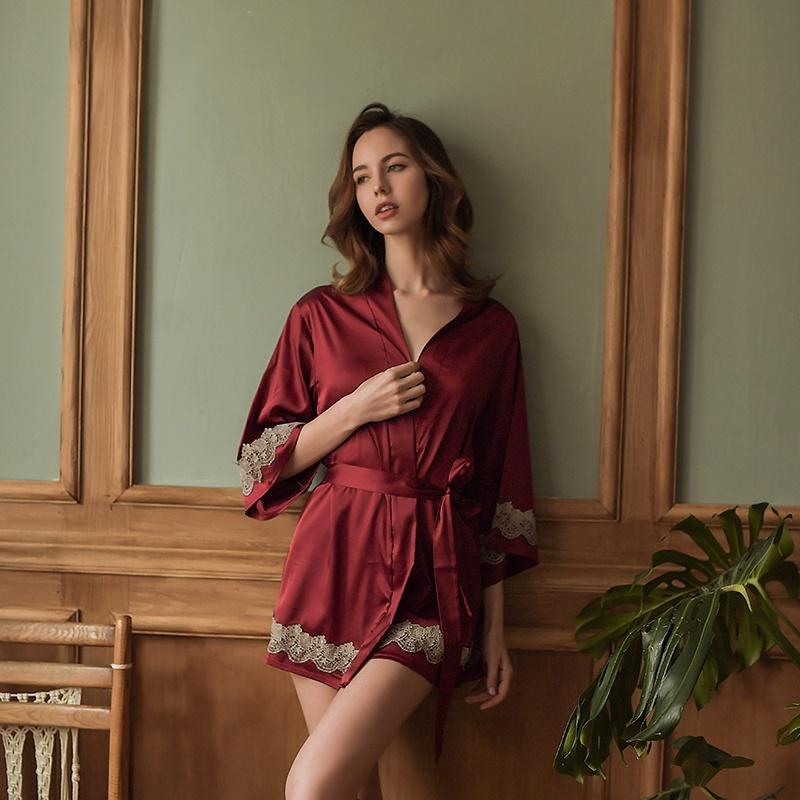 Áo Choàng Lụa - Phối Ren Vaperla Cao Cấp - Sang Trọng - Quý Phái MS: 400