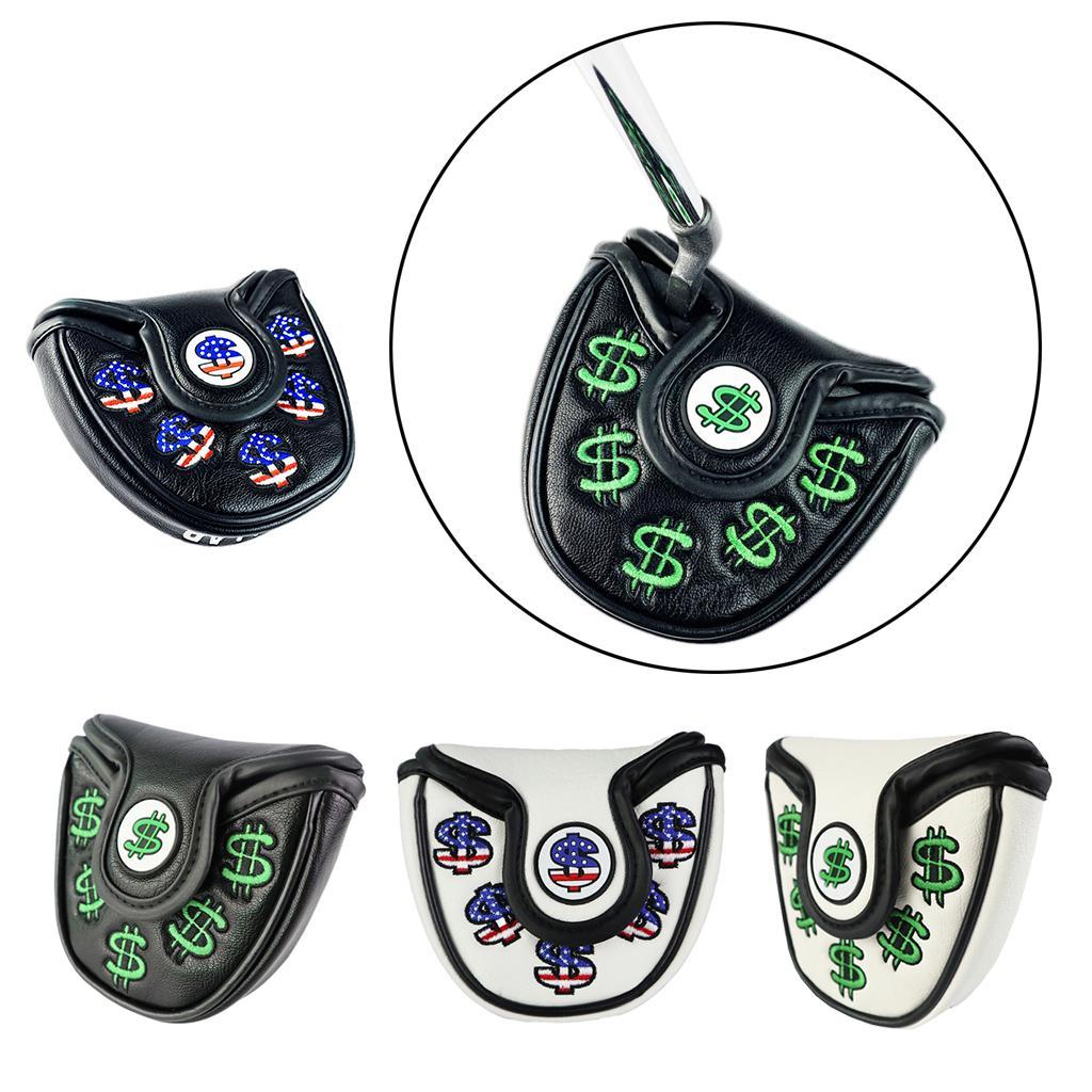 Golf Putter Head Cover  Closure Mallet Headcover - Waterproof PU Leather   - Easy to Use