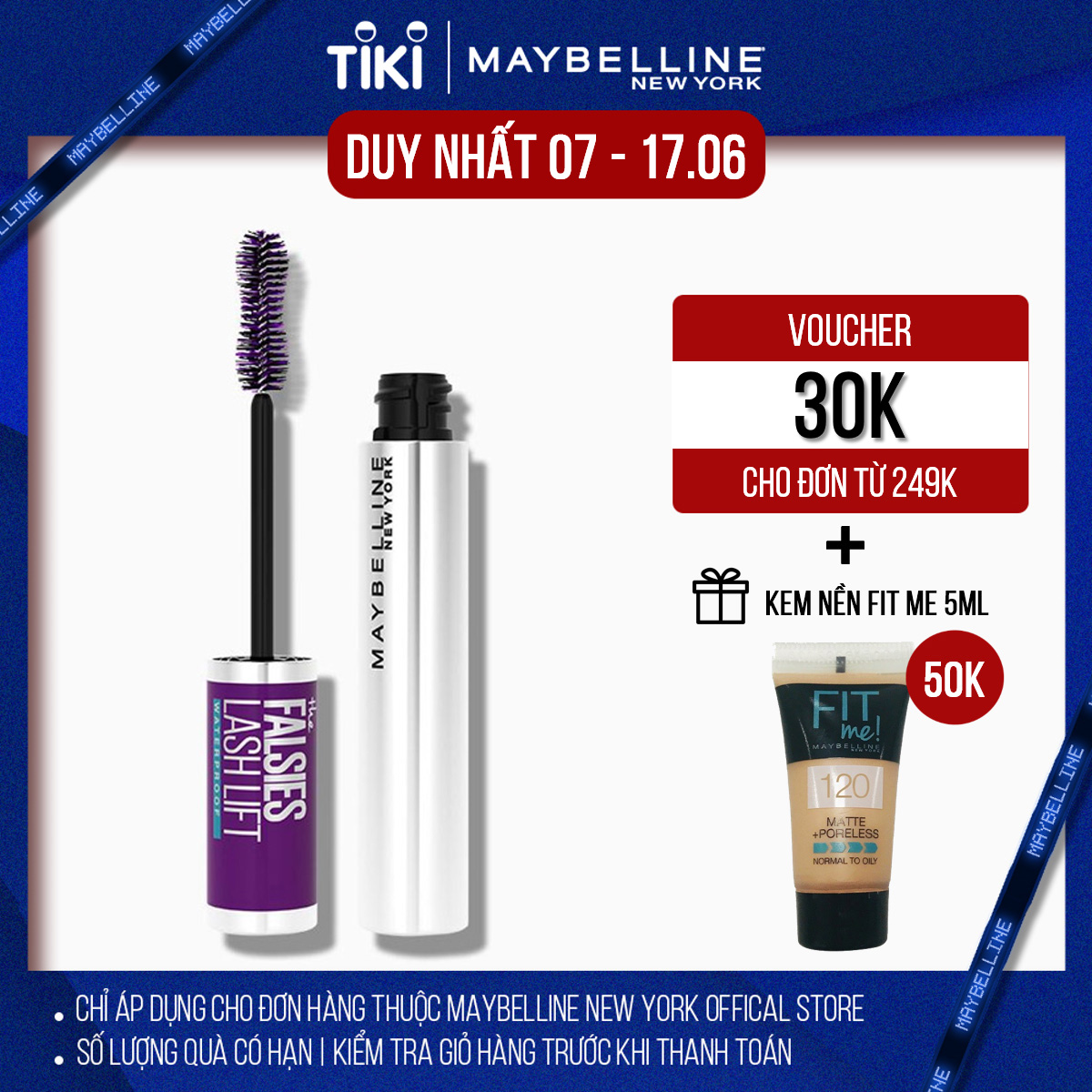 Hình ảnh Mascara Uốn, Làm Dày và Dài Mi Tức Thì Maybelline Falsies Lash Lift không lem không trôi Waterproof 8.6ml Hình ảnh Mascara Uốn, Làm Dày và Dài Mi Tức Thì Maybelline Falsies Lash Lift không lem không trôi Waterproof 8.6ml