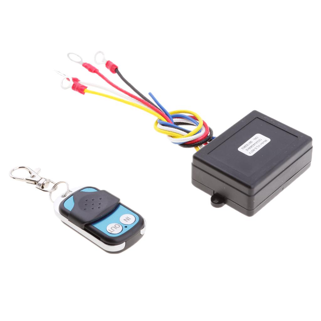 2PCS 12/24V Car ATV SUV Wireless Winch Remote Control Kit Switch Handset