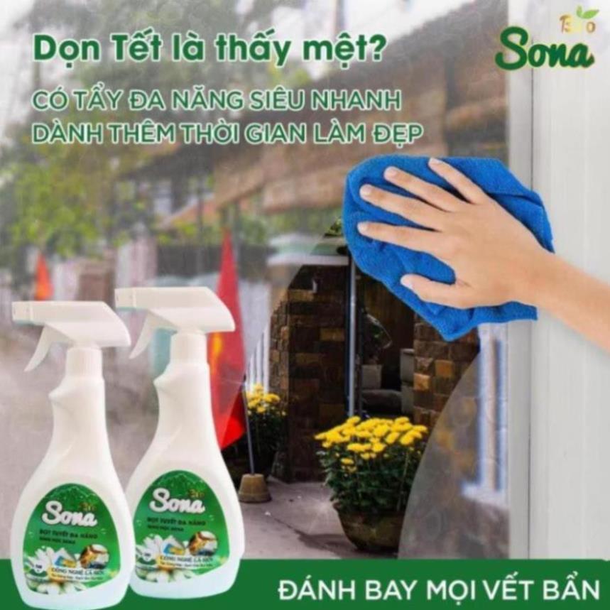 Xịt Đa Năng SIFA Tẩy Rửa Vết Bẩn Nhà Bếp, Lau Kính Sạch Bong, Vệ Sinh Bề Mặt, Ngừa Vi Khuẩn 500ml