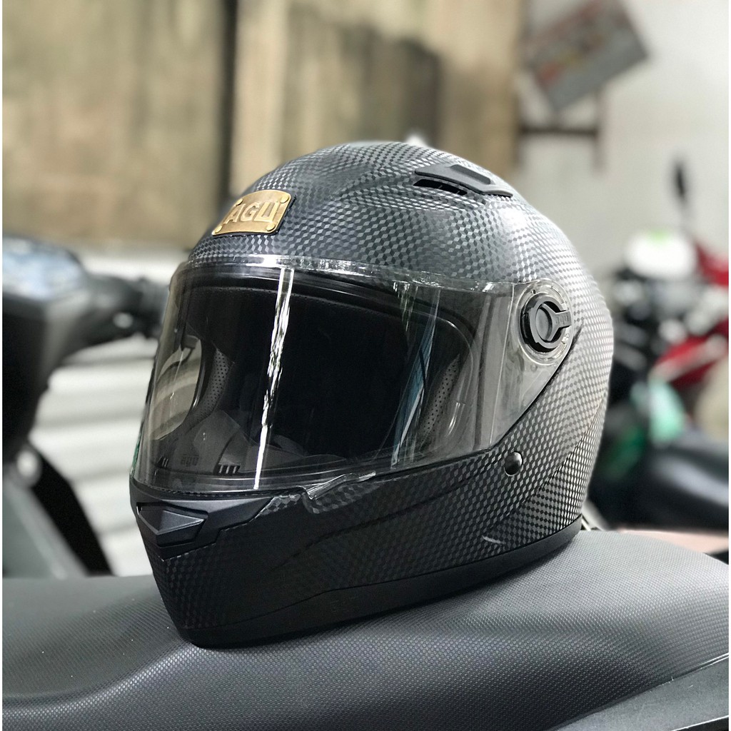 Nón bảo hiểm Fullface AGU Carbon