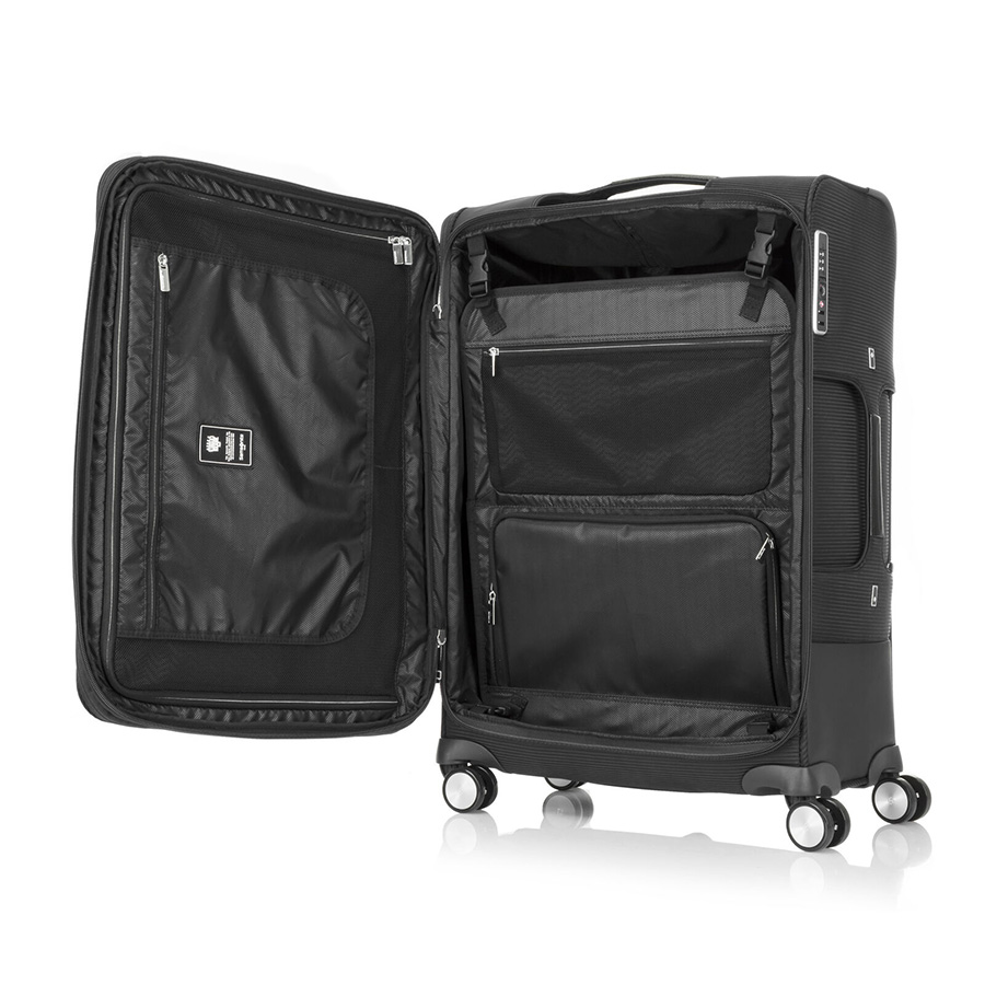 Vali kéo Bricter SAMSONITE - MỸ Khóa kéo đôi chống trộm Hệ thống đóng gói linh hoạt Nội thất chia thành 3 khối riêng biệt