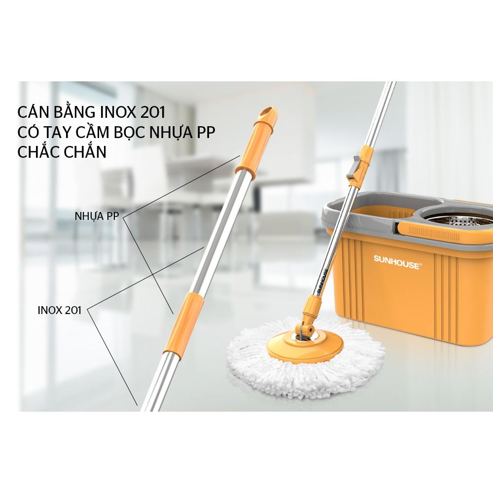 Cây lau nhà xoay 360 độ Sunhouse KS-MO350I, Hàng chính hãng - Bảo hành 6 tháng