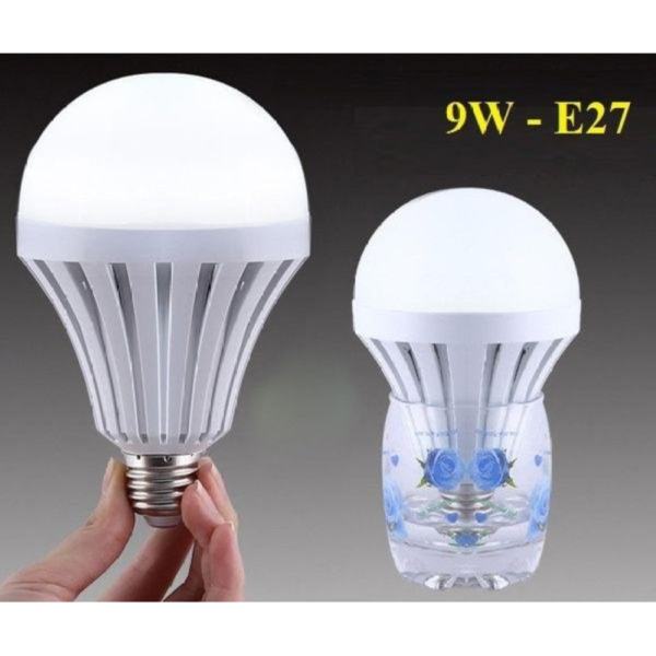 Bóng đèn Led cảm ứng tích điện 9W tặng kèm chui sạc