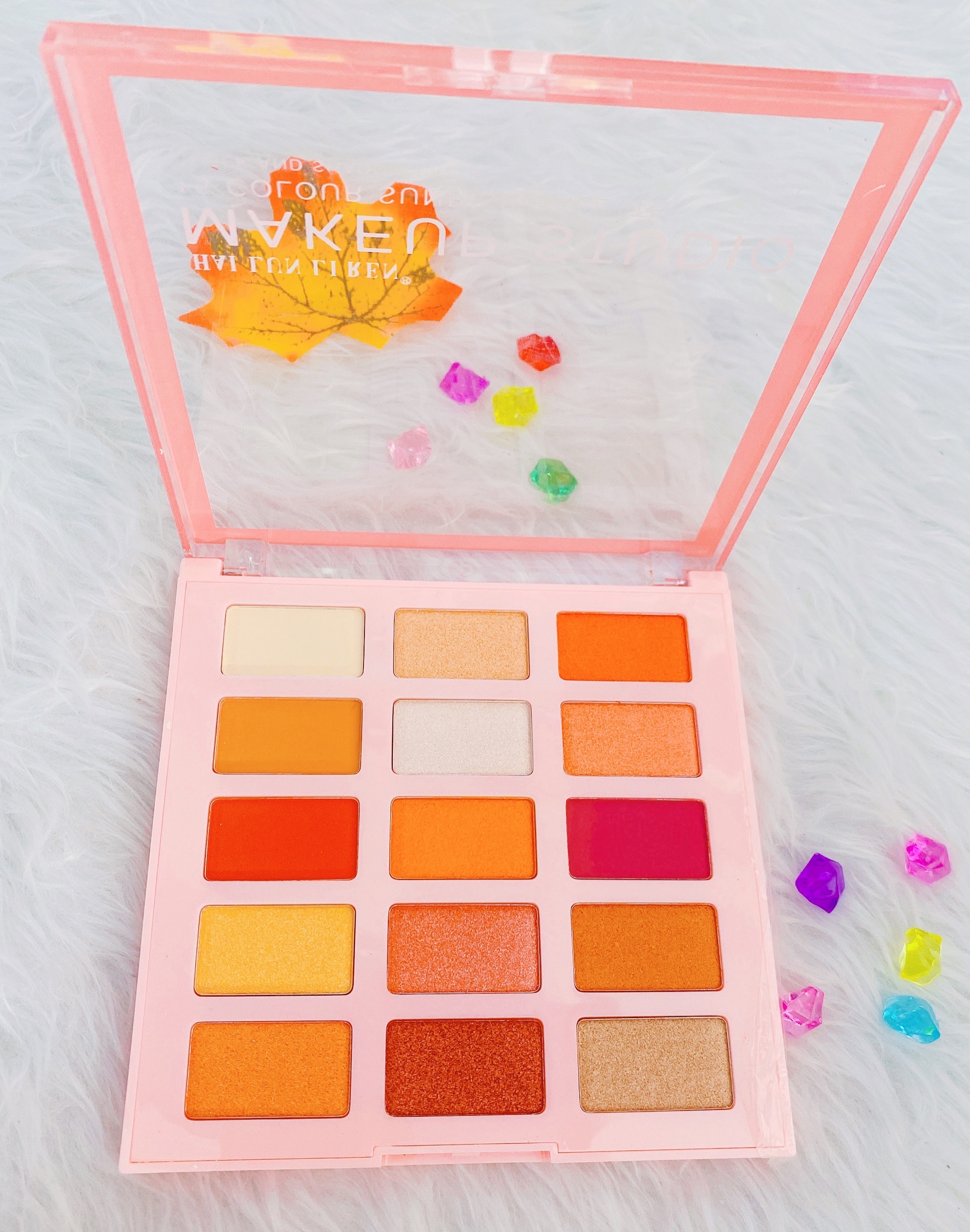 Bảng MắtMAKEUP STUDIO 15 Ô Màu Cherry Nhiều Màu Sắc PMịn Nhũ Lâu Phai Chính Hãng