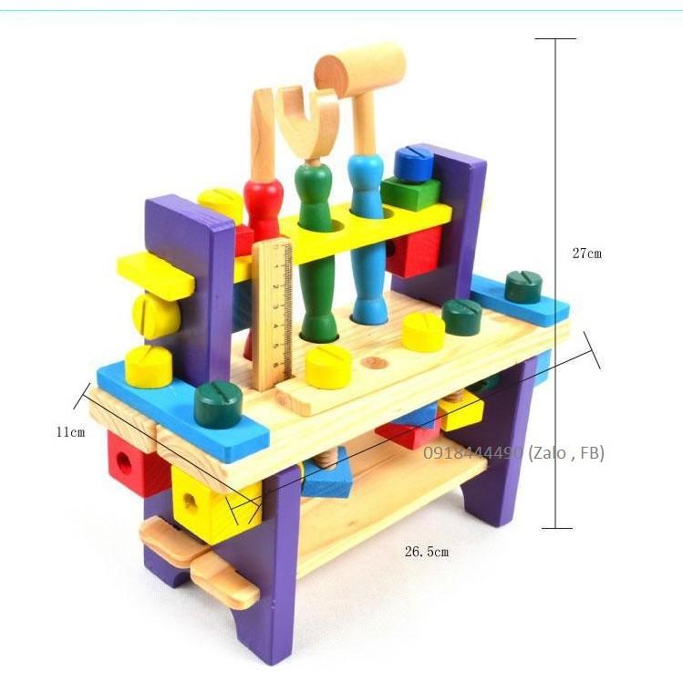 Đồ chơi gỗ Công cụ kĩ sư ốc vít